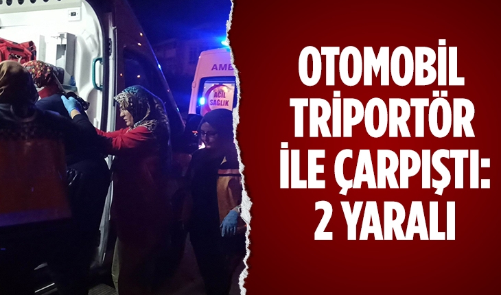 Konya'da triportör kazasında 2 kişi yaralandı