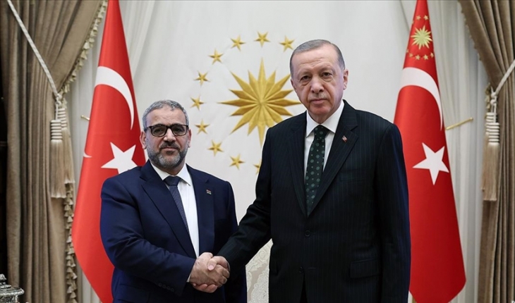 Cumhurbaşkanı Erdoğan Libya Yüksek Devlet Konseyi Başkanı'nı kabul etti