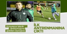 Konyaspor'da teknik direktörlüğe getirilen Stanojevic, ilk antrenmanına çıktı