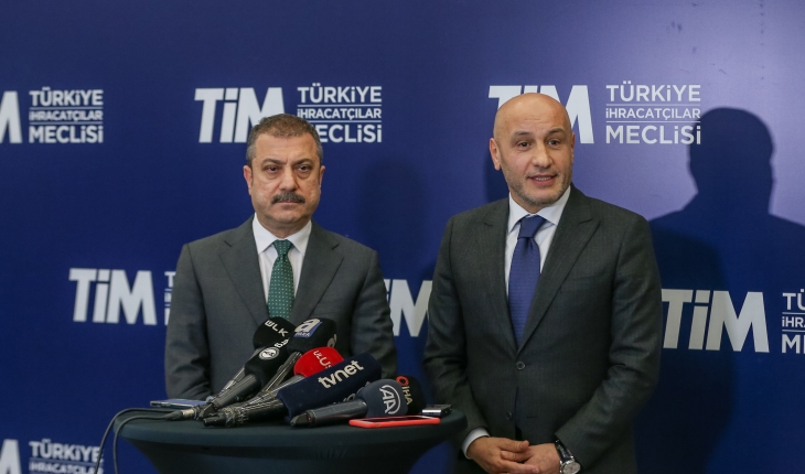 TCMB Başkanı Kavcıoğlu ihracatçılarla buluştu