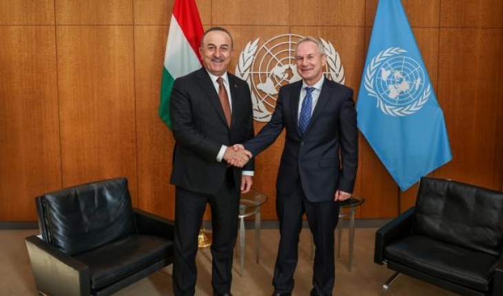 Bakan Çavuşoğlu, BM 77. Genel Kurul Başkanı ile görüştü
